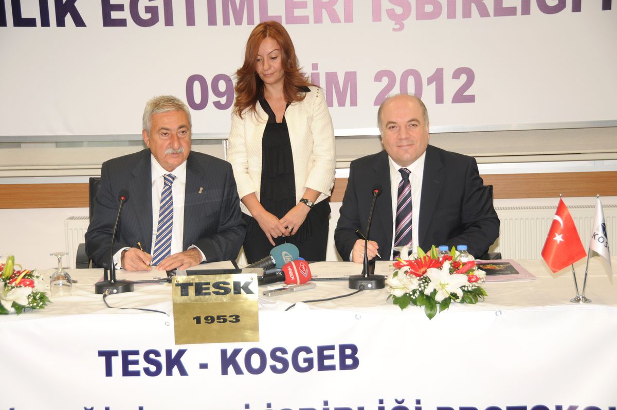 TESK ile Kosgeb Arasında Esnafa Destek Protokolü