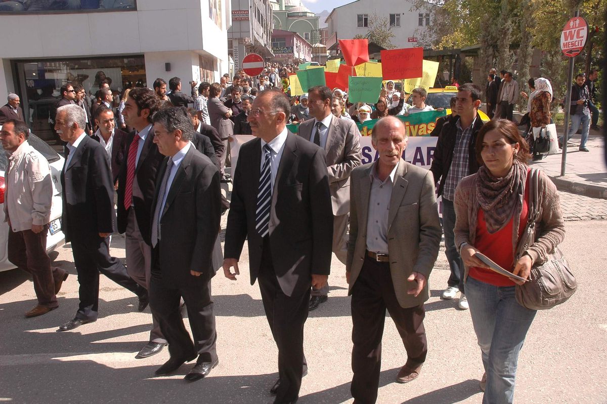 Van\'da \'9 Ekim\' Protestosu