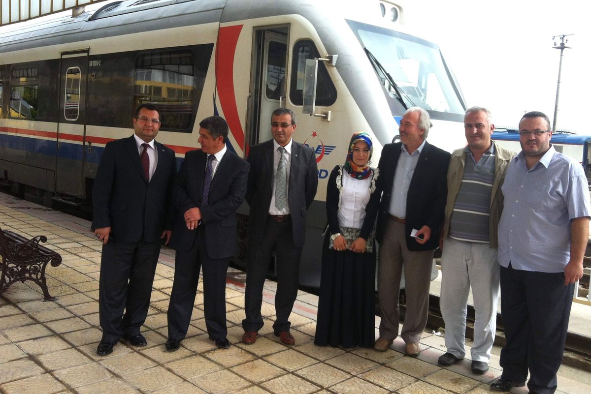 Başkan Saraçoğlu, Gar Müdürü Bisi\'yi Ziyaret Etti