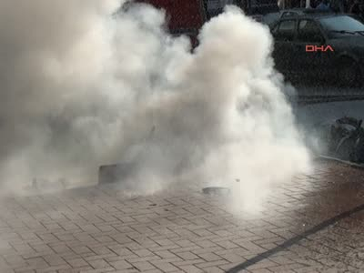 Tokat Otomobille Çarpışan Motosiklet Alev Aldı