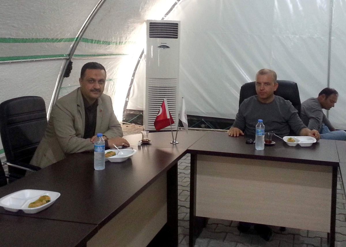 Tümsiad Adıyaman Şube Başkanı Çadır Kenti Ziyaret Etti