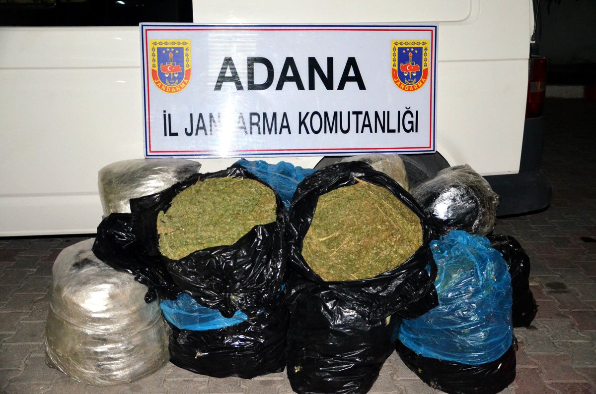 Adana\'da 128 Kilo Esrar Ele Geçirildi