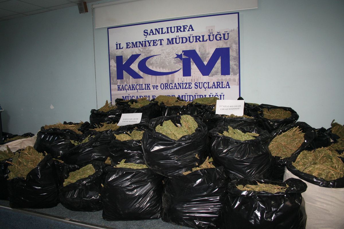 Şanlıurfa\'da 442 Kilo 60 Gram Esrar Ele Geçirildi