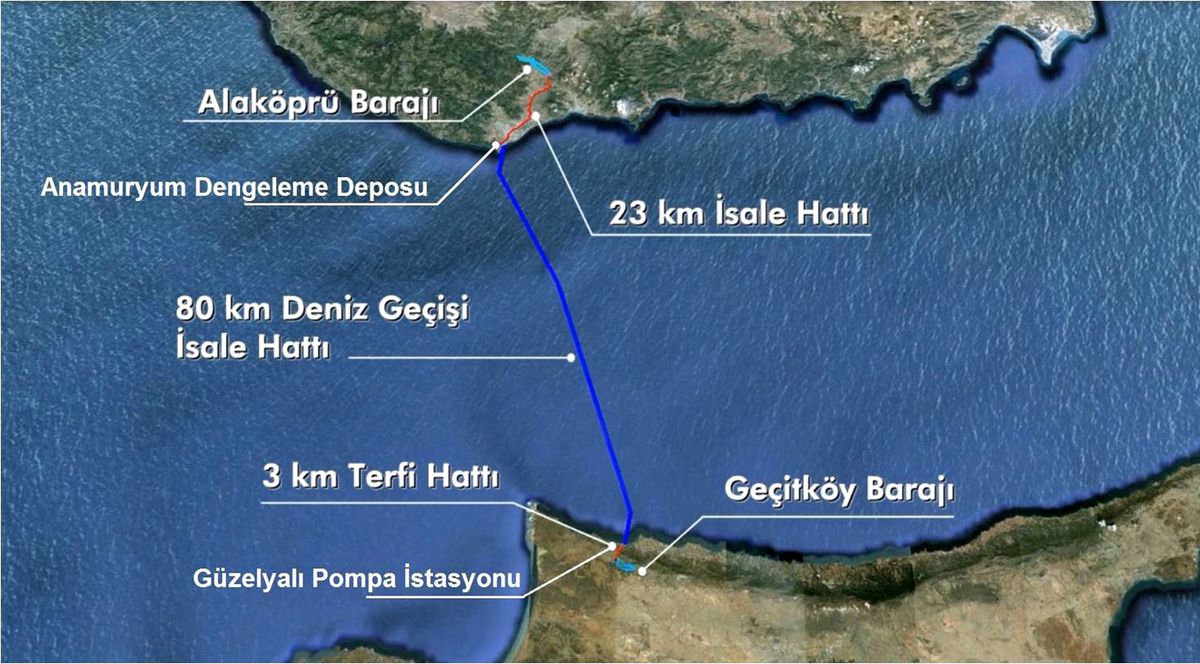 Türkiye'den KKTC'ye Su Boru Hattı