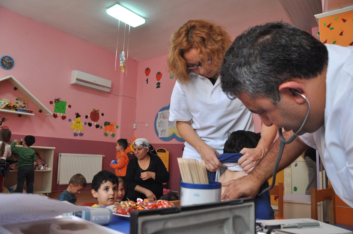 Ereğli\'de Minikler Sağlık Taramasından Geçirildi