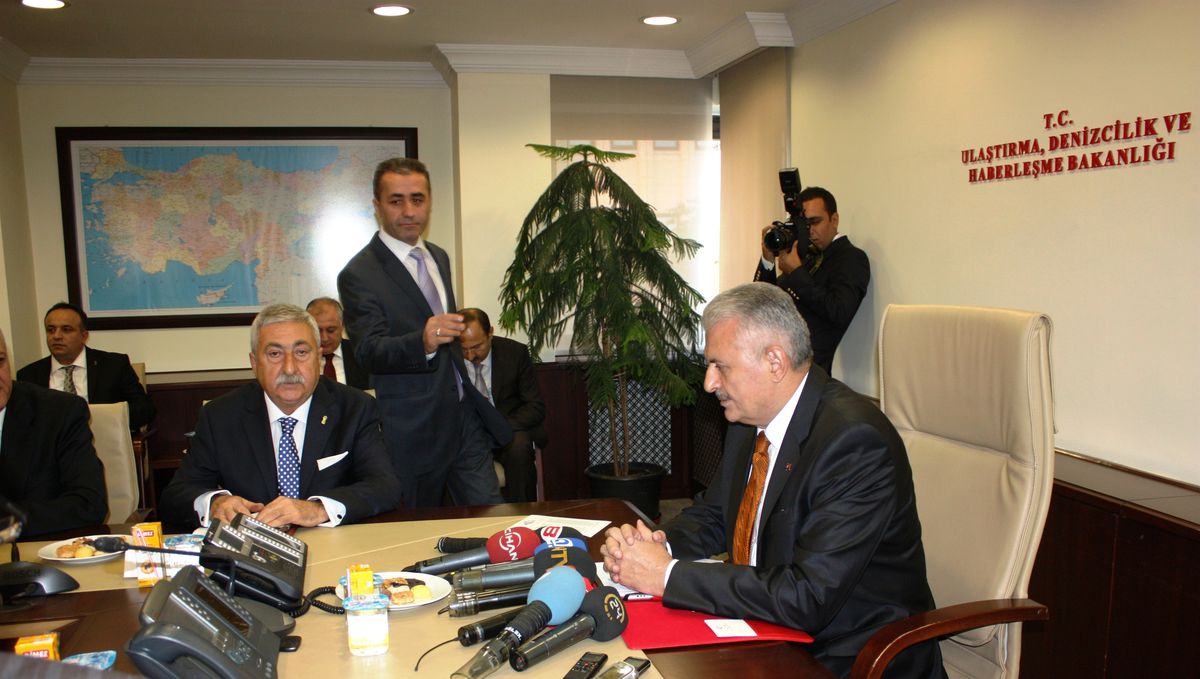 TESK Genel Başkanı Palandöken\'den Bakan Yıldırım\'a Ziyaret