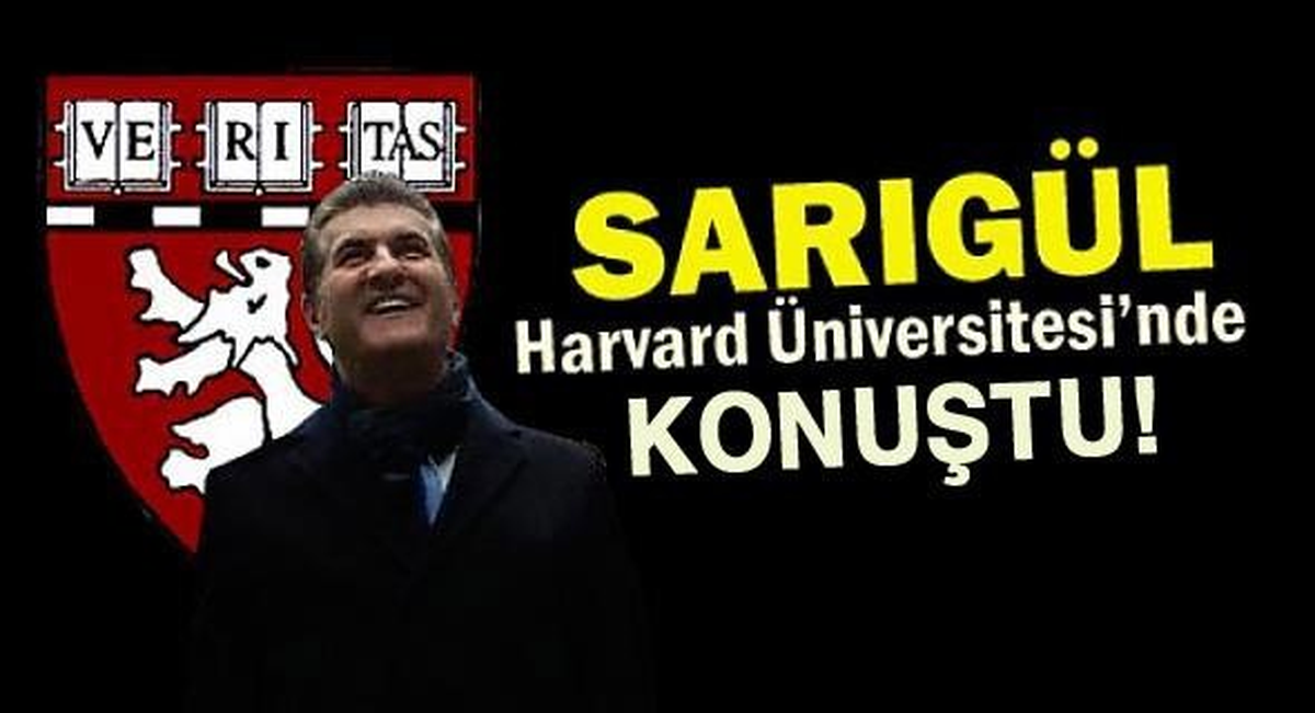 Mustafa Sarıgül, Harvard\'da Barış Mesajları Verdi