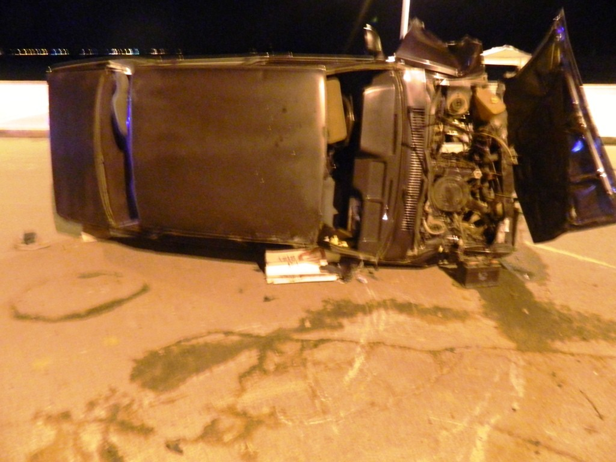 Sarımsaklıda Alkollü Sürücü Otomobiliyle Takla Attı