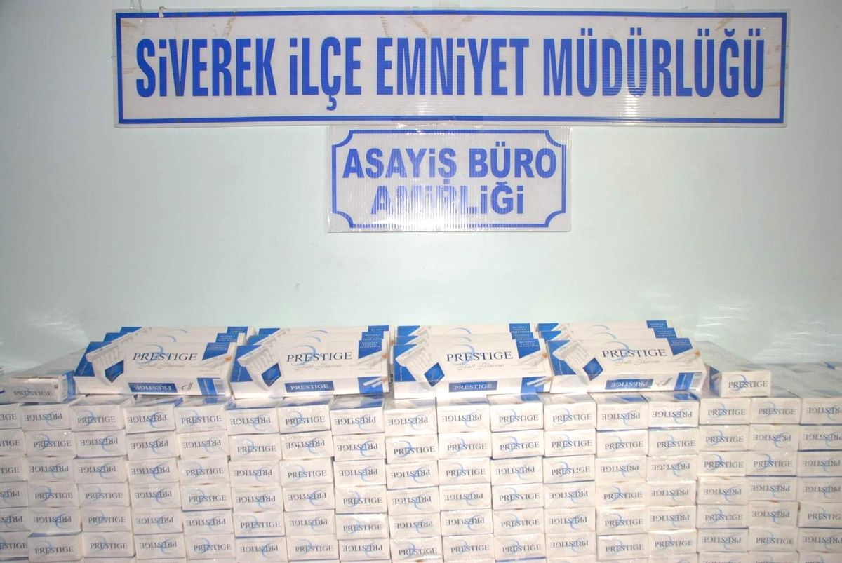 Siverek\'te 11 Bin 500 Paket Kaçak Sigara Ele Geçirildi