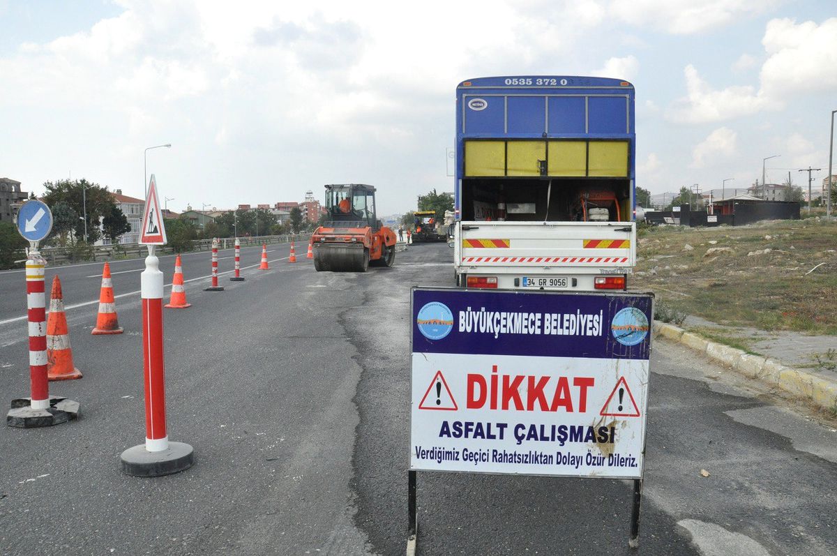 Kumburgaz\'da Asfalt Çalışması