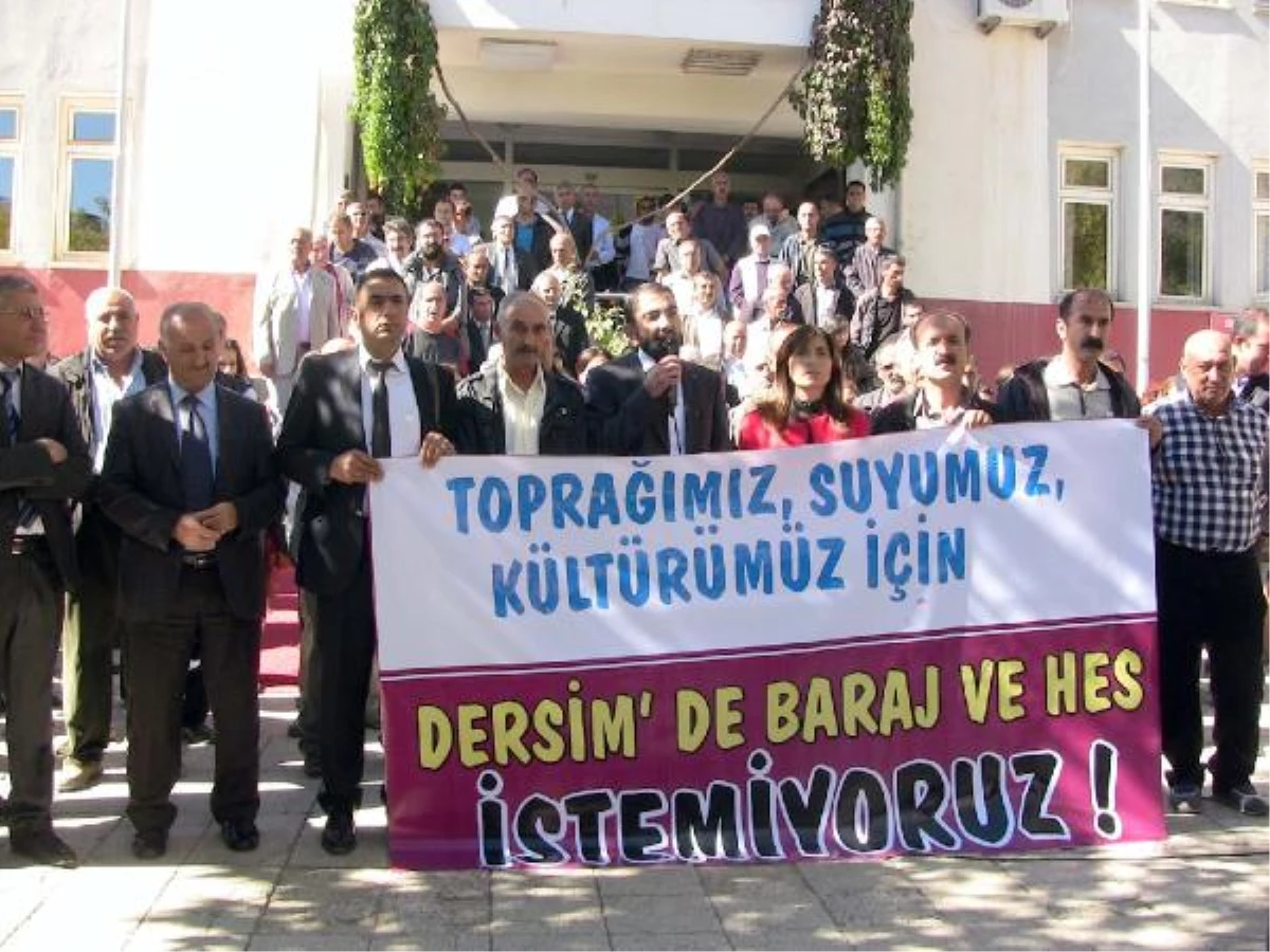 Tunceli\'deki Barajın Çed Toplantısının Ankara\'da Yapılmasına Tepki