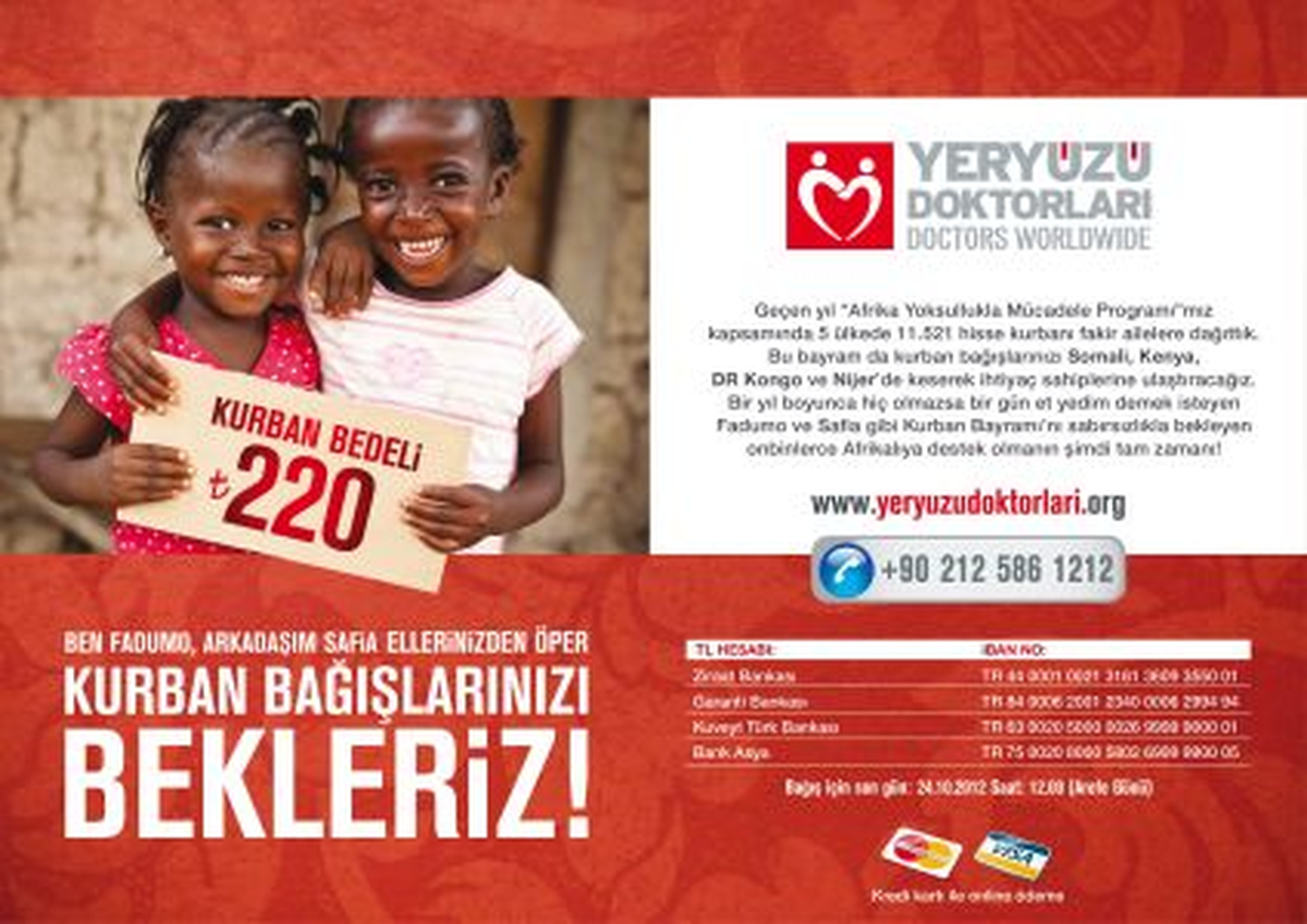 Yeryüzü Doktorları\'ndan Afrika\'ya Kurban Yardımı