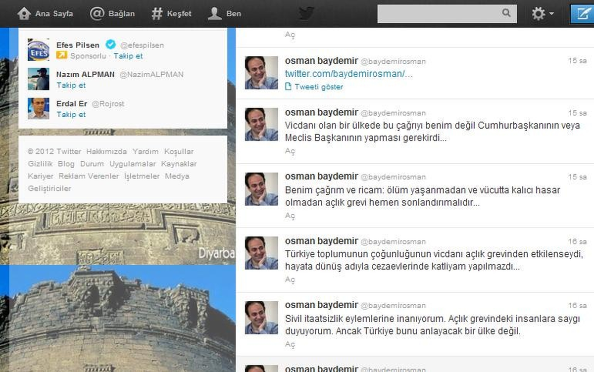 Baydemir\'den Açlık Grevi Yorumu