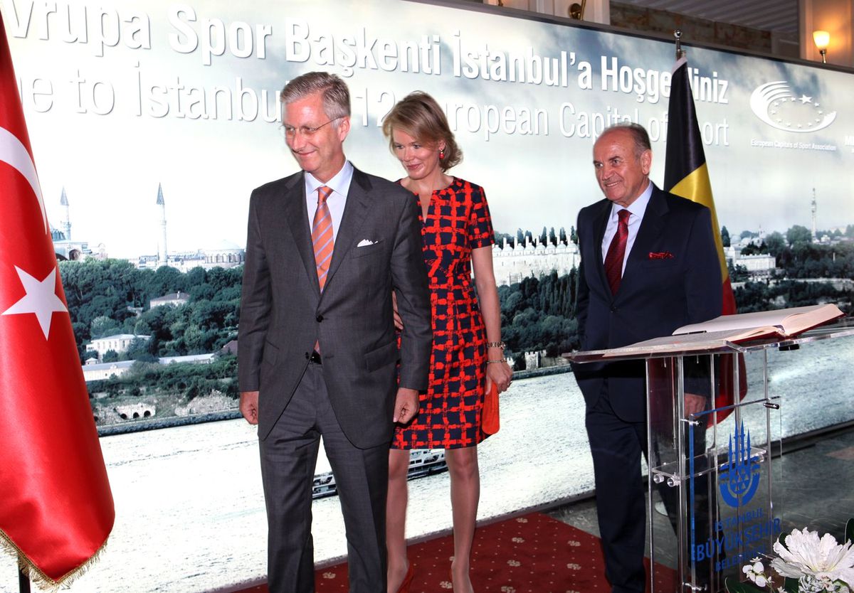 Belçika Veliaht Prensi Philippe ile Prenses Mathilde İstanbul\'da