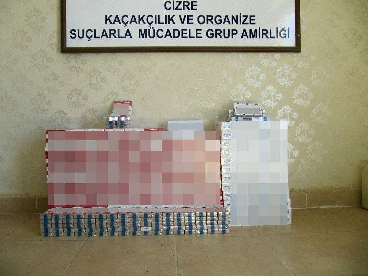 Cizre\'de Kaçak Sigara Ele Geçirildi