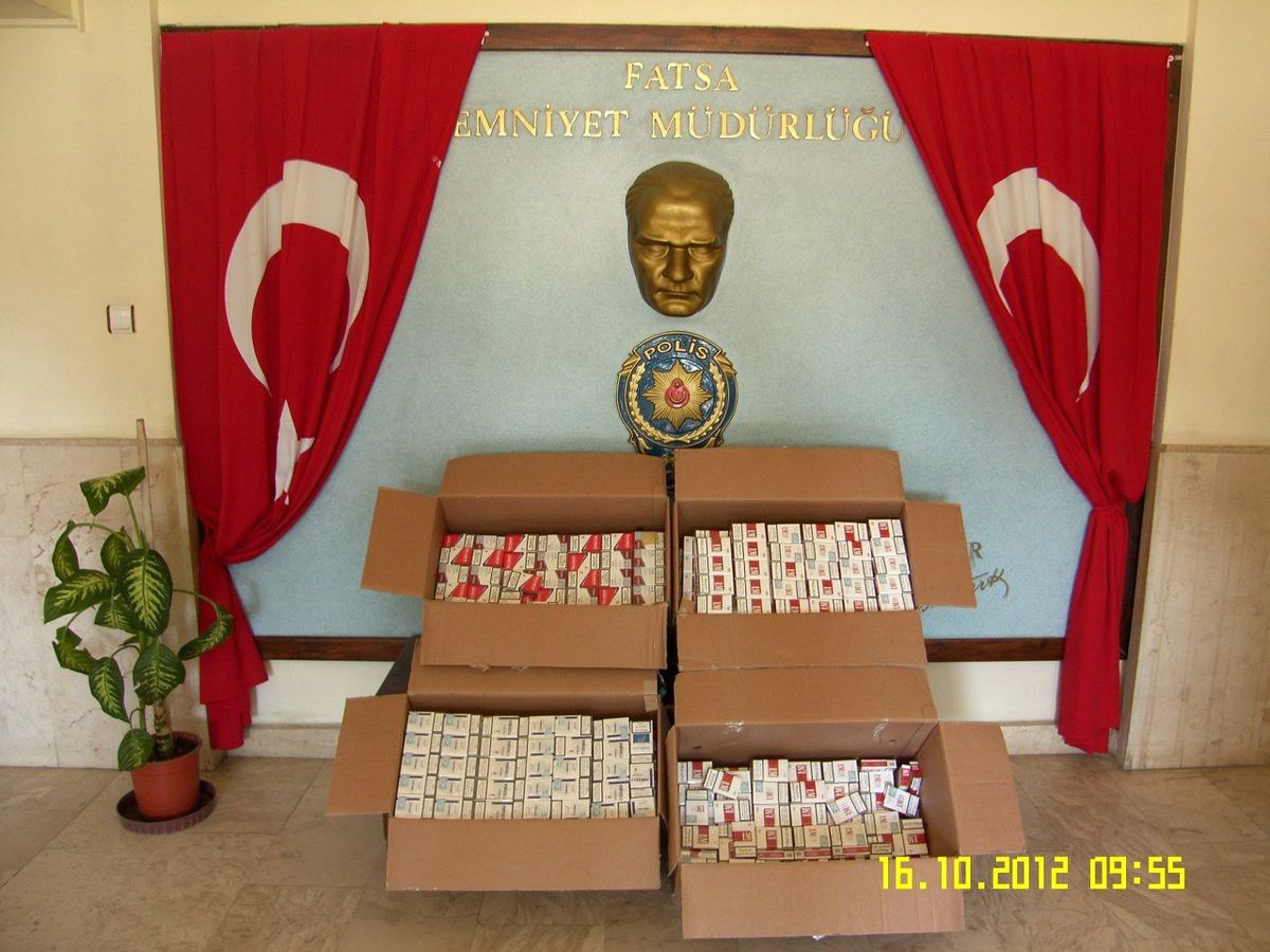 Fatsa\'da Bin 457 Paket Kaçak Sigara Ele Geçirildi