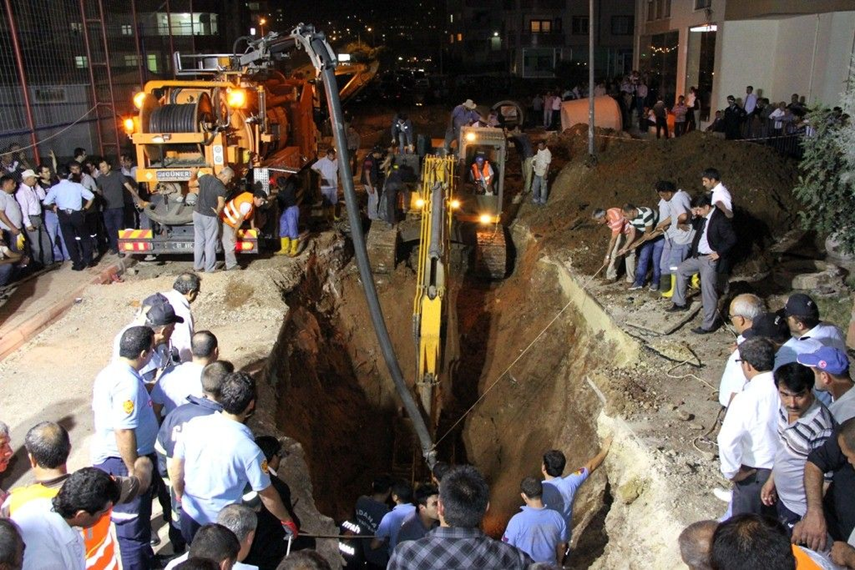 Kanalizasyon Çalışması Sırasında Göçük