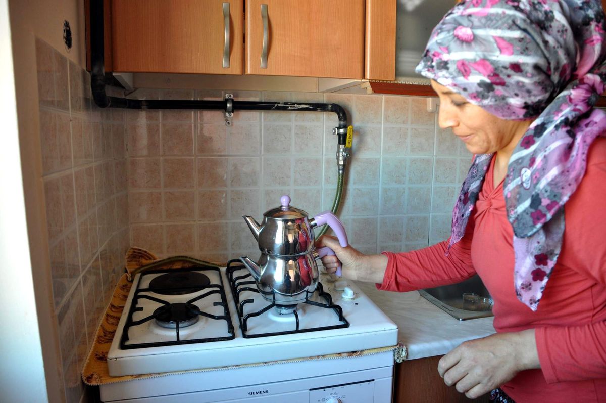 Suşehri TOKİ Konutları Doğalgaza Kavuştu