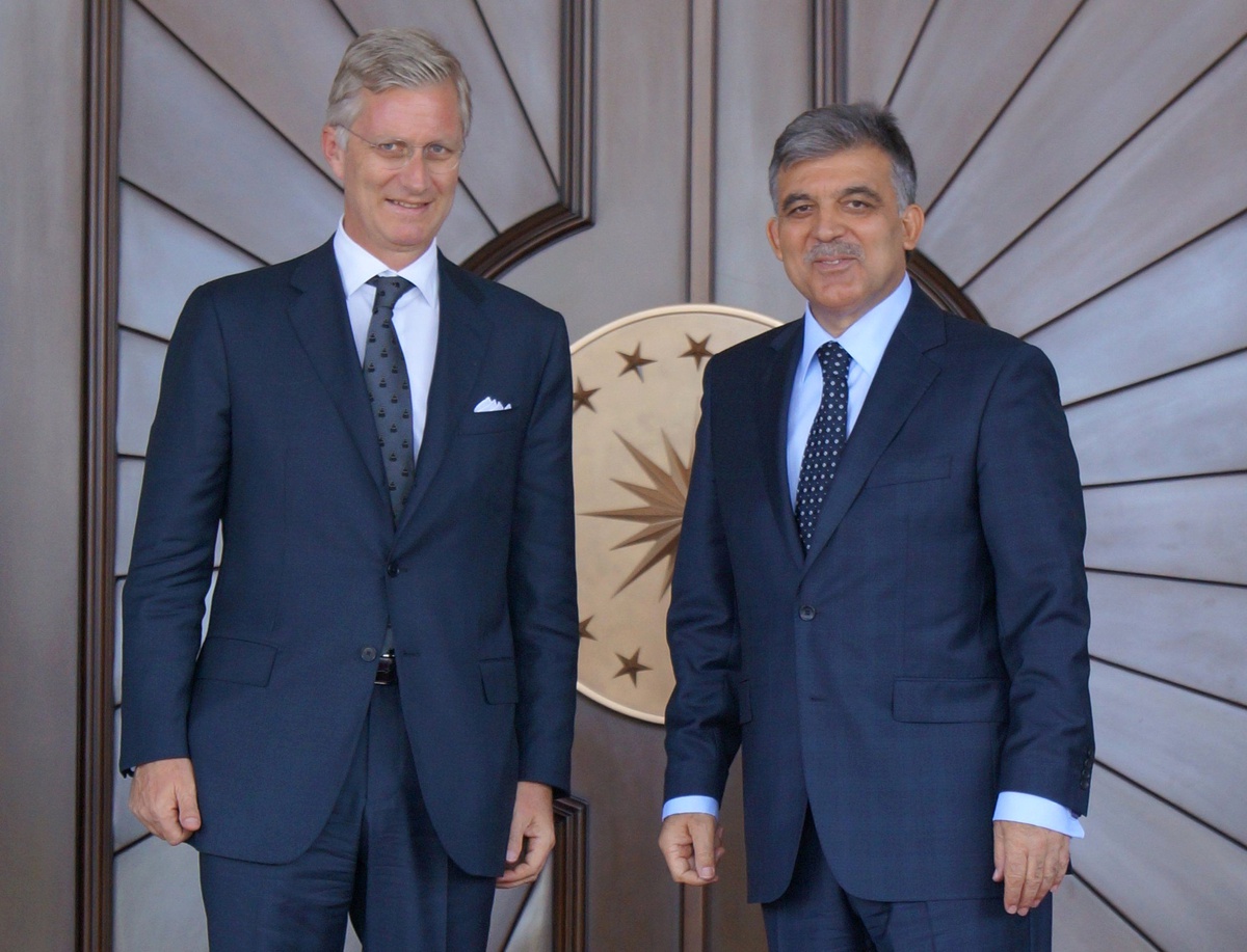 Cumhurbaşkanı Gül, Belçika Veliaht Prensi Philippe ile Bir Araya Geldi