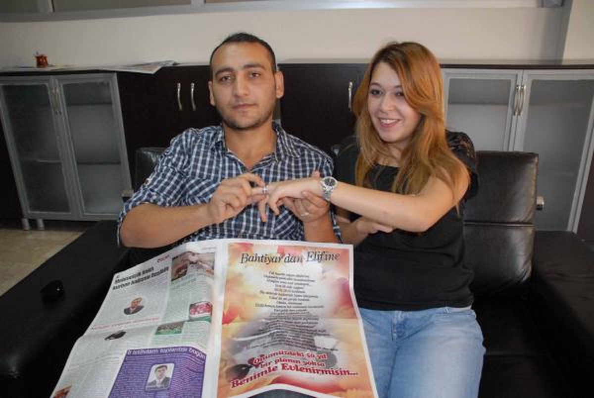 Gazete İlanıyla Evlilik Teklifi