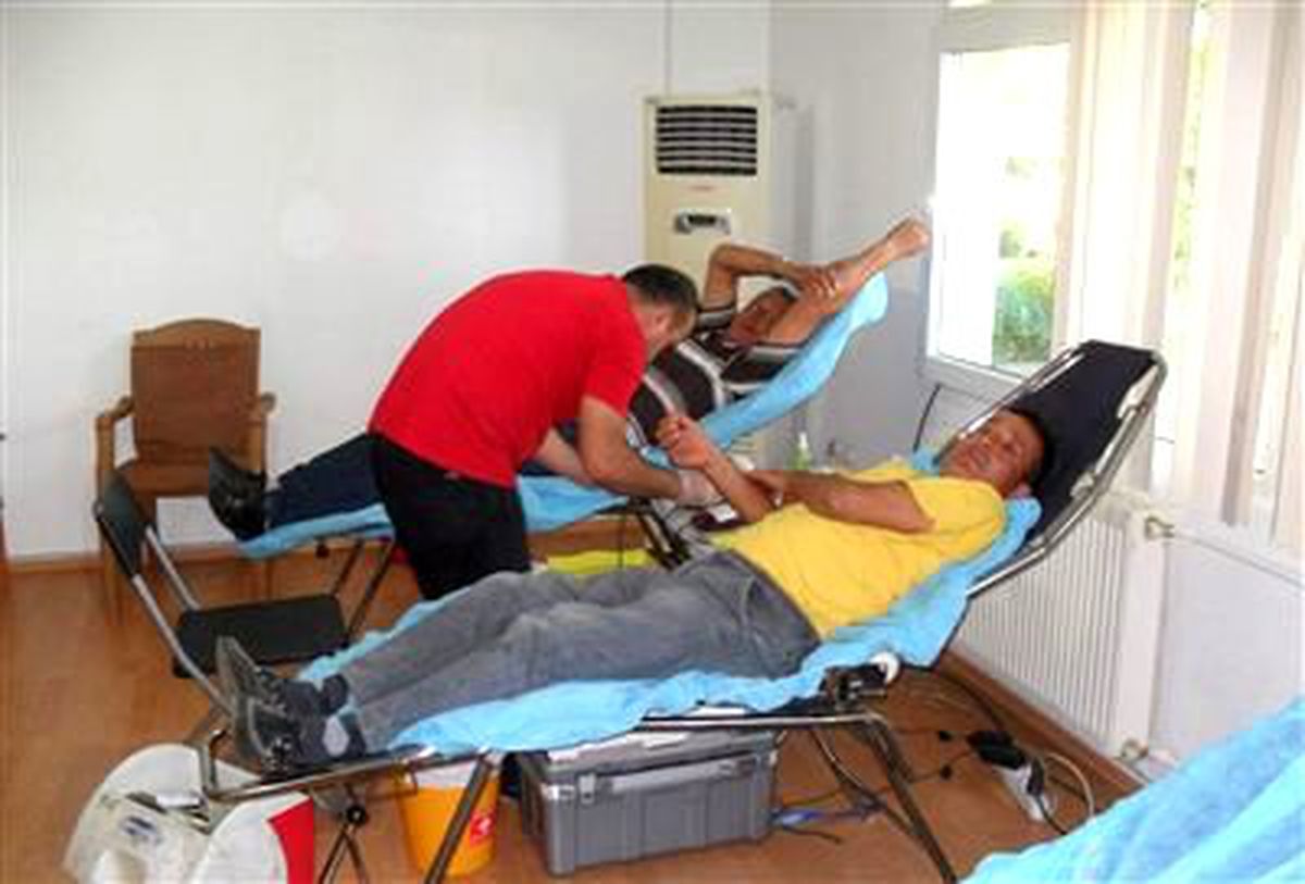 Orman İşçilerinde Kan Bağış Kampanyasına Destek