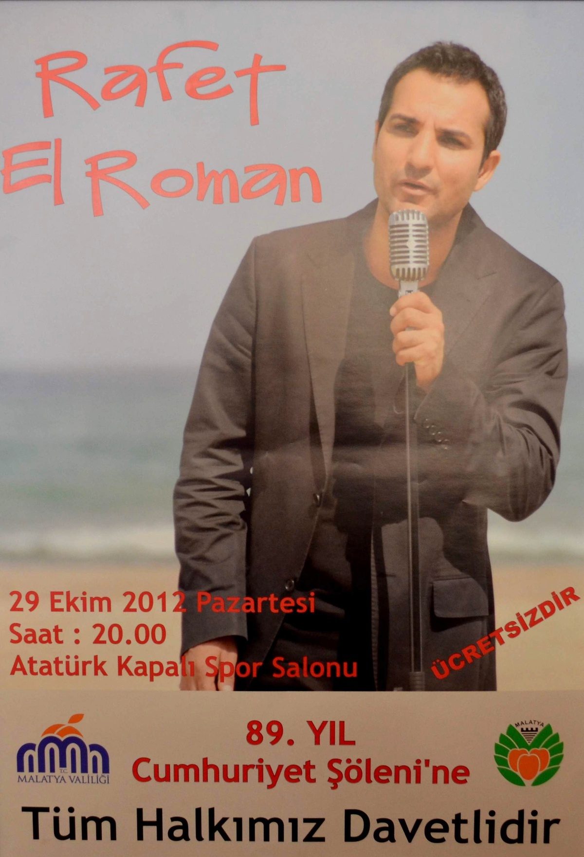 Rafet El Roman Cumhuriyet Konseri Verecek