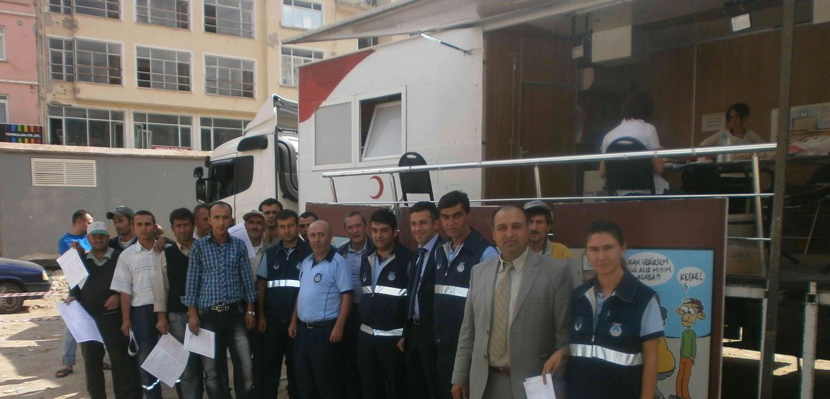 Simav\'da Kan Bağışı Kampanyasına Destek