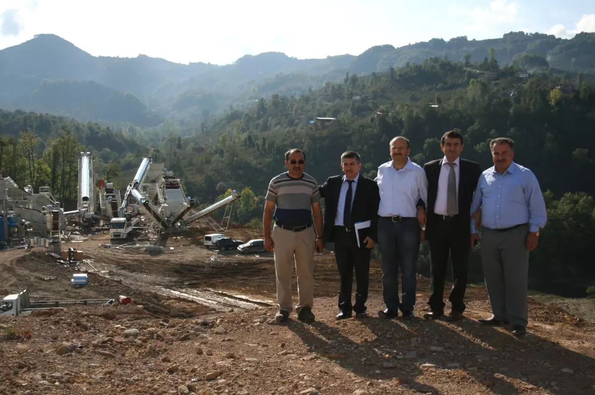 Kaymakam Demir, Konkasör Şantiyesini İnceledi