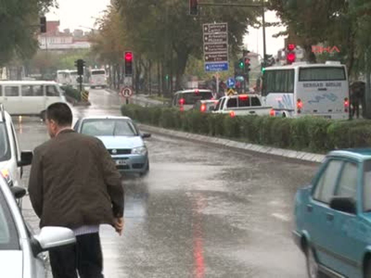 Edirne\'de Sağanak Yağış