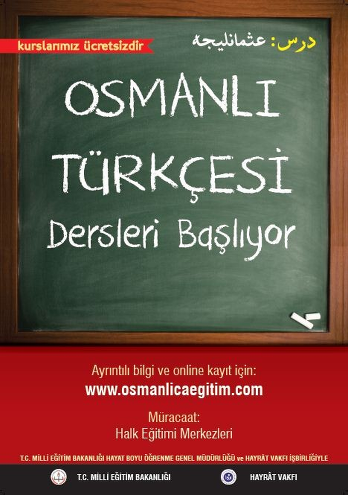Osmanlı Türkçesi Dersleri Kurban Bayramından Sonra Başlıyor