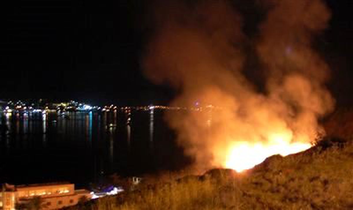 Bodrum Bardakçı Koyunda Yangın