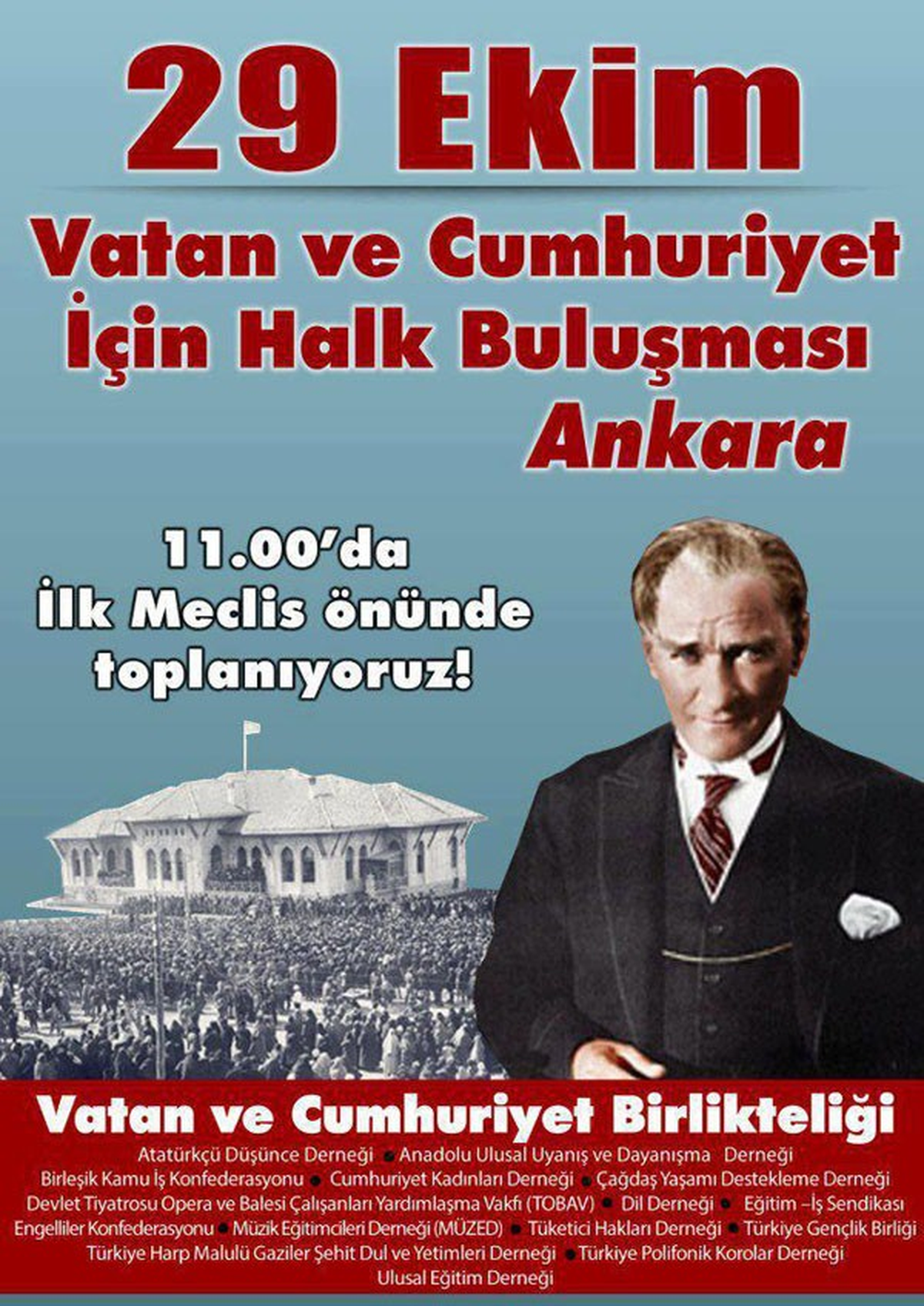 Eğitim-İş Kırklareli Şube Başkanı Girgin."Vatan ve Cumhuriyet İçin Halk Buluşması"...