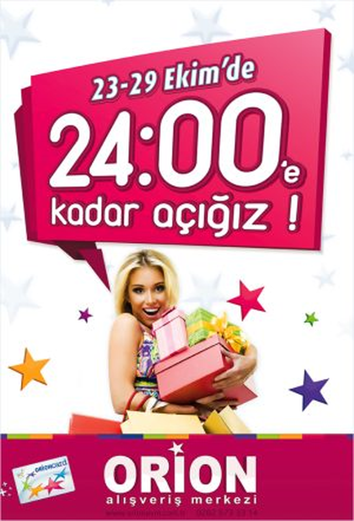 Orion 23 Ekim\'de Açılıyor