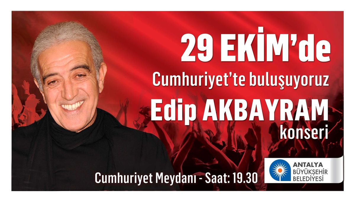 Büyükşehir Belediyesi\'nden Edip Akbayram Konseri