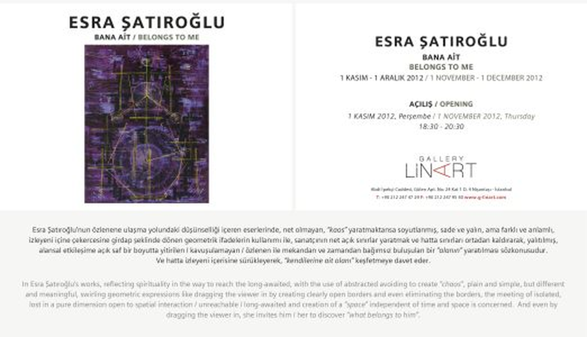 Esra Şatıroğlu Gallery Linart\'ta!
