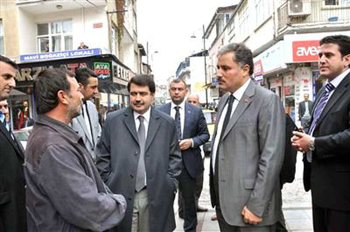 Vali Şahin ile Başkan Çakır\'dan Esnaf Ziyareti