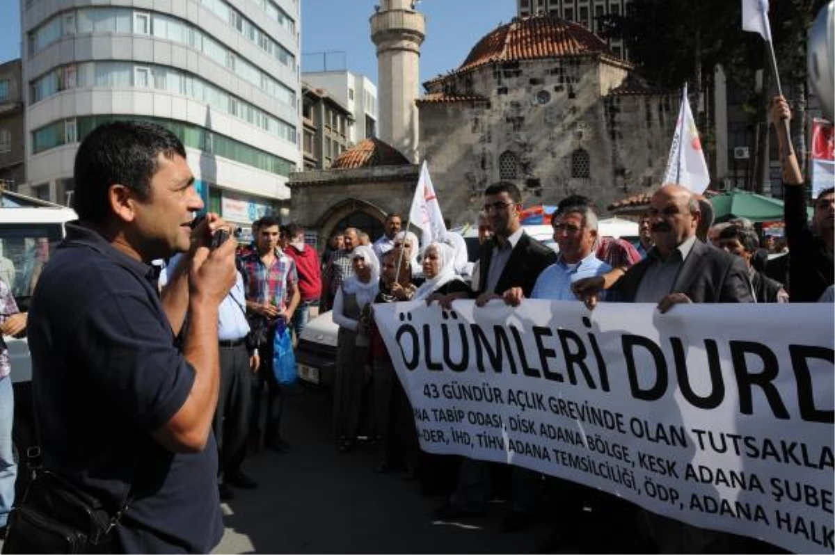 Adana\'da İzinsiz Yürüyüşle Açlık Grevine Destek