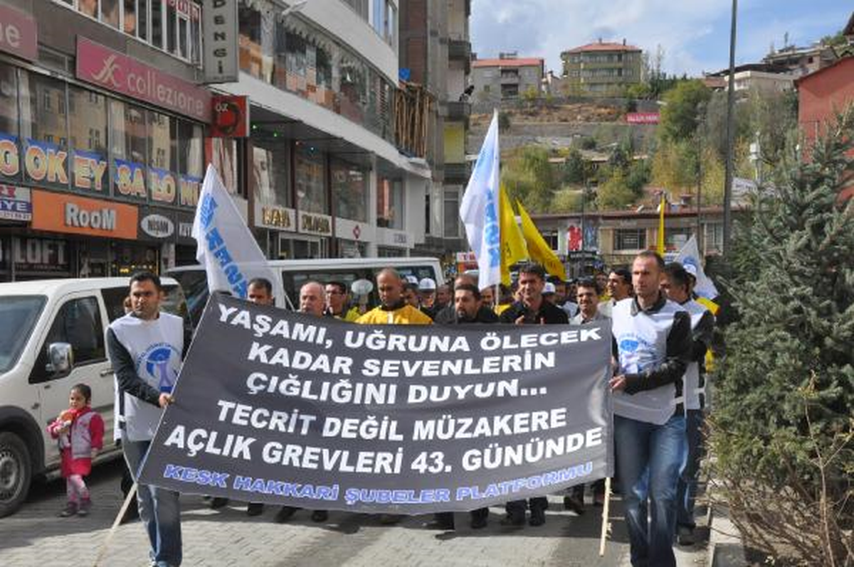 Kesk\'ten Açlık Grevindeki Tutuklulara Destek