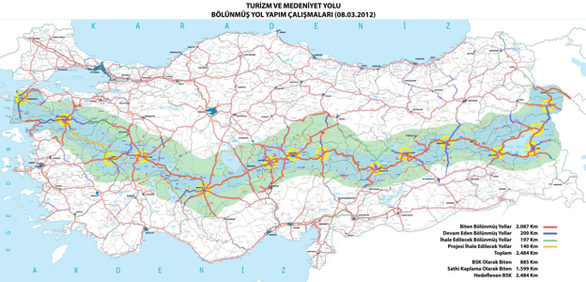 "Çanakkale \'den Ağrı ya Anadolu Turizm Yolu"
