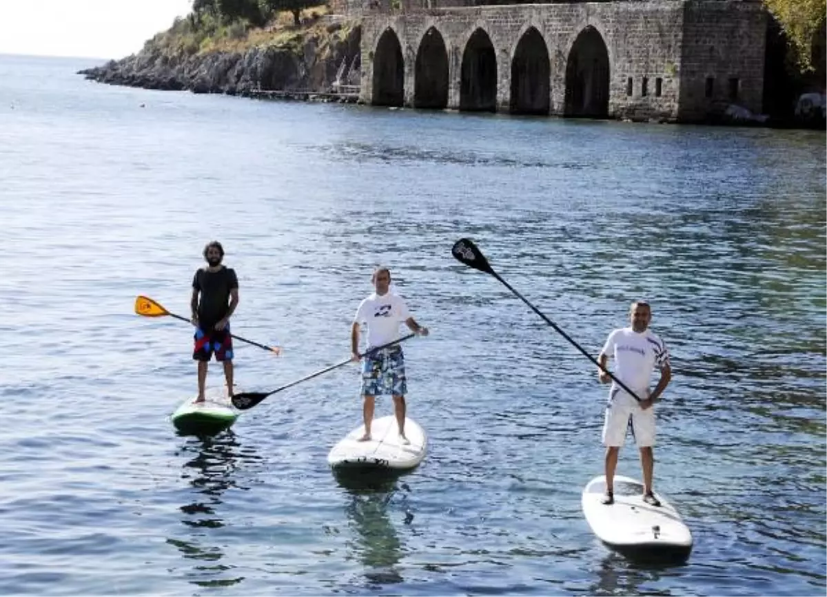 \'Sup\' Sporu Alanya Sahillerinde