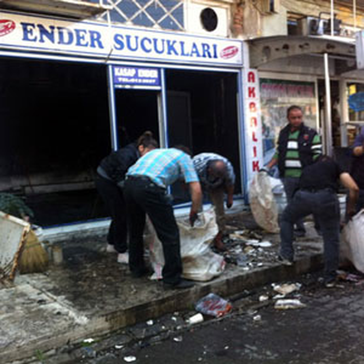Akşehir\'de İş Yeri Yangını