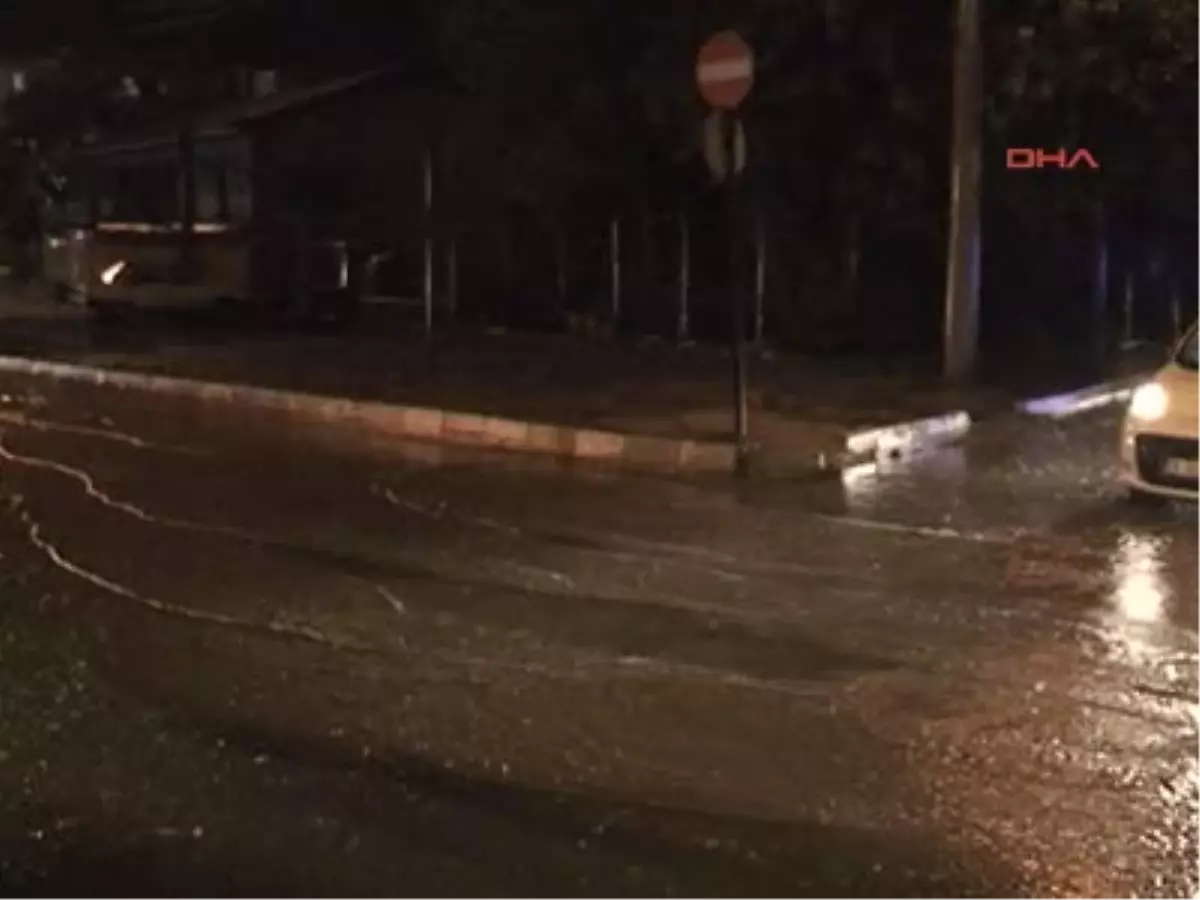 Çorlu\'da Fırtına Ağaç Devirdi