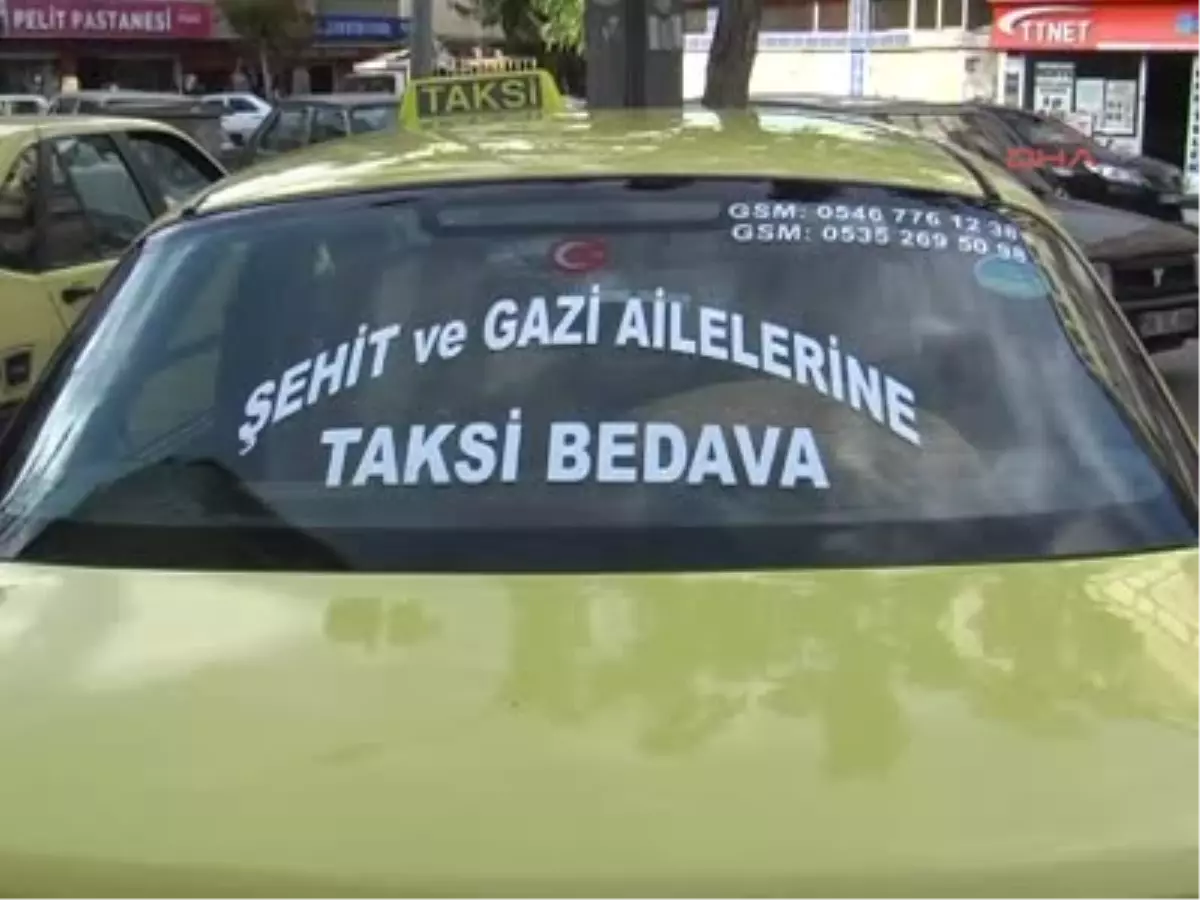 Sivas Şehit Ailelerine ve Gazilere Ücretsiz Taksi Hizmeti Veriyor