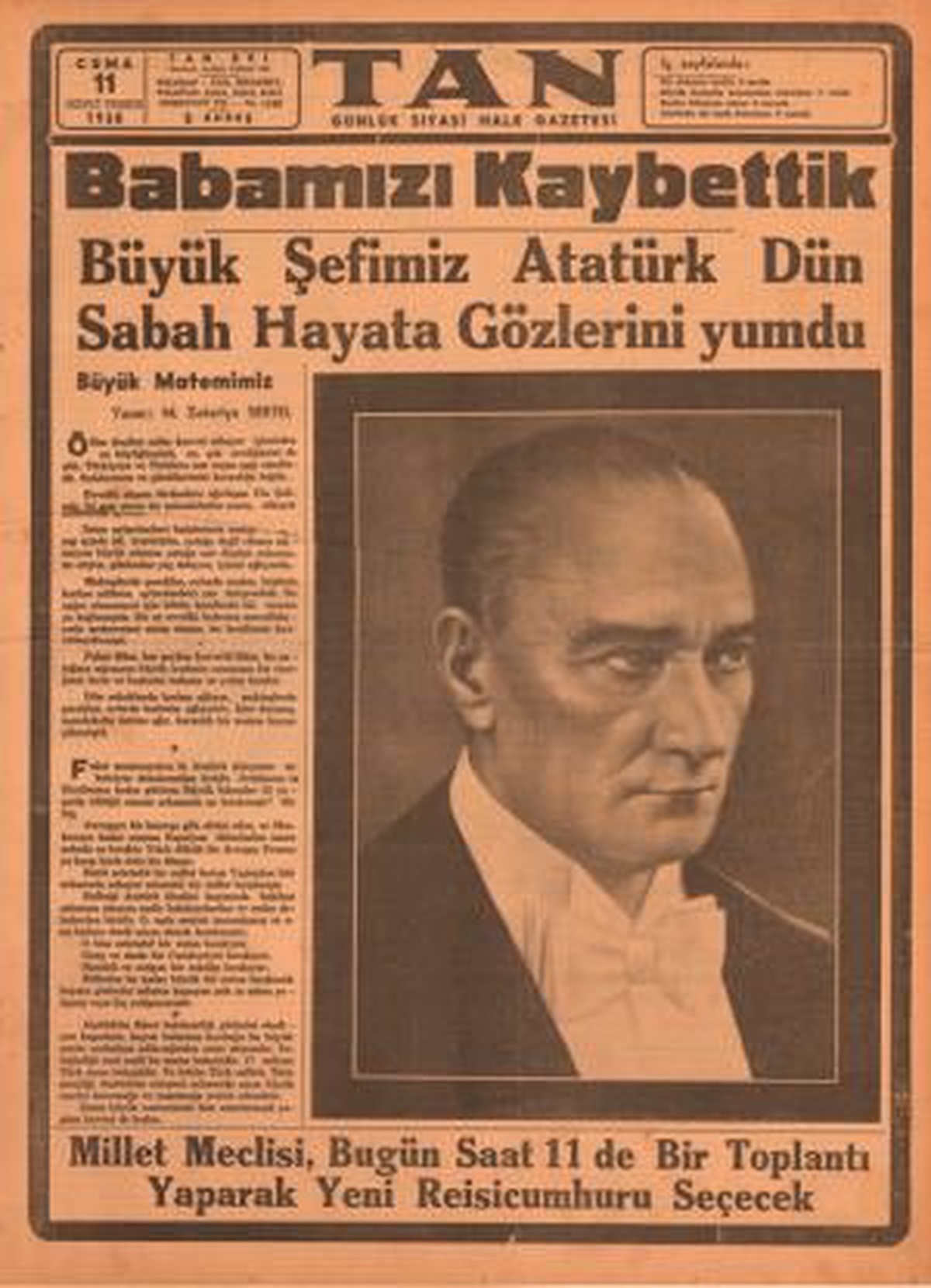 Ulu Önderimizin Son Yolculuğu?
