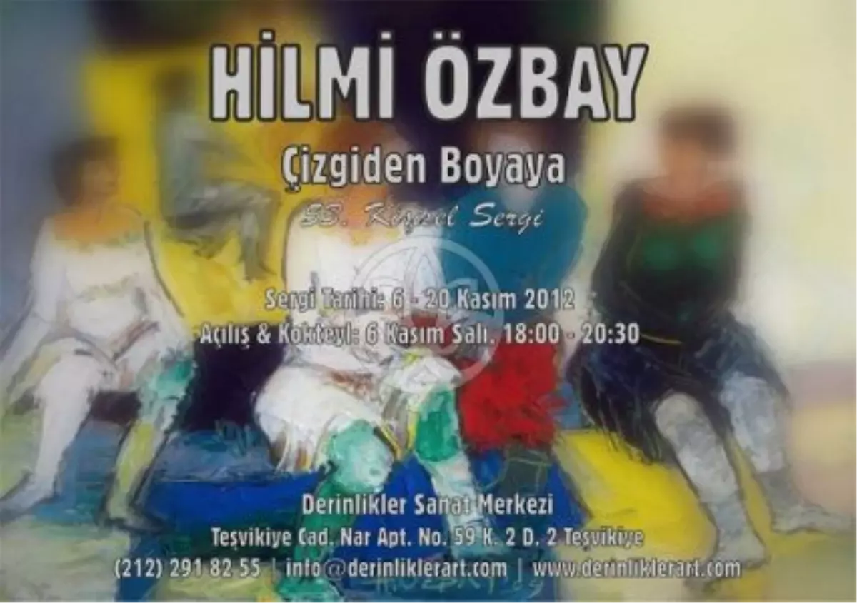 Hilmi Özbay\'ın \'\'Çizgiden Boyaya\'\' Sergisi