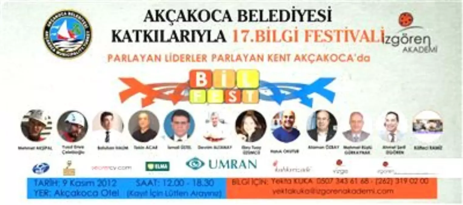 17. Bilgi Festivali Akçakoca\'da Yapılacak