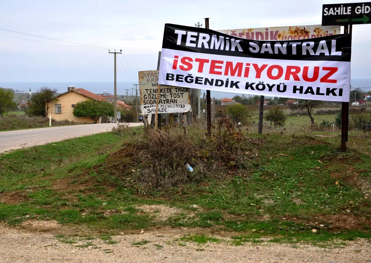 Beğendik Köyü Halkından Termik Santral Tepkisi