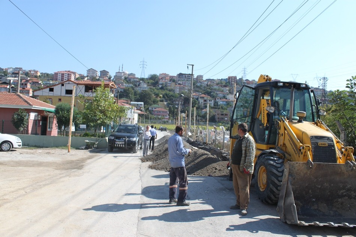 Pazar Sokağında Kablolar Yer Altına Alındı