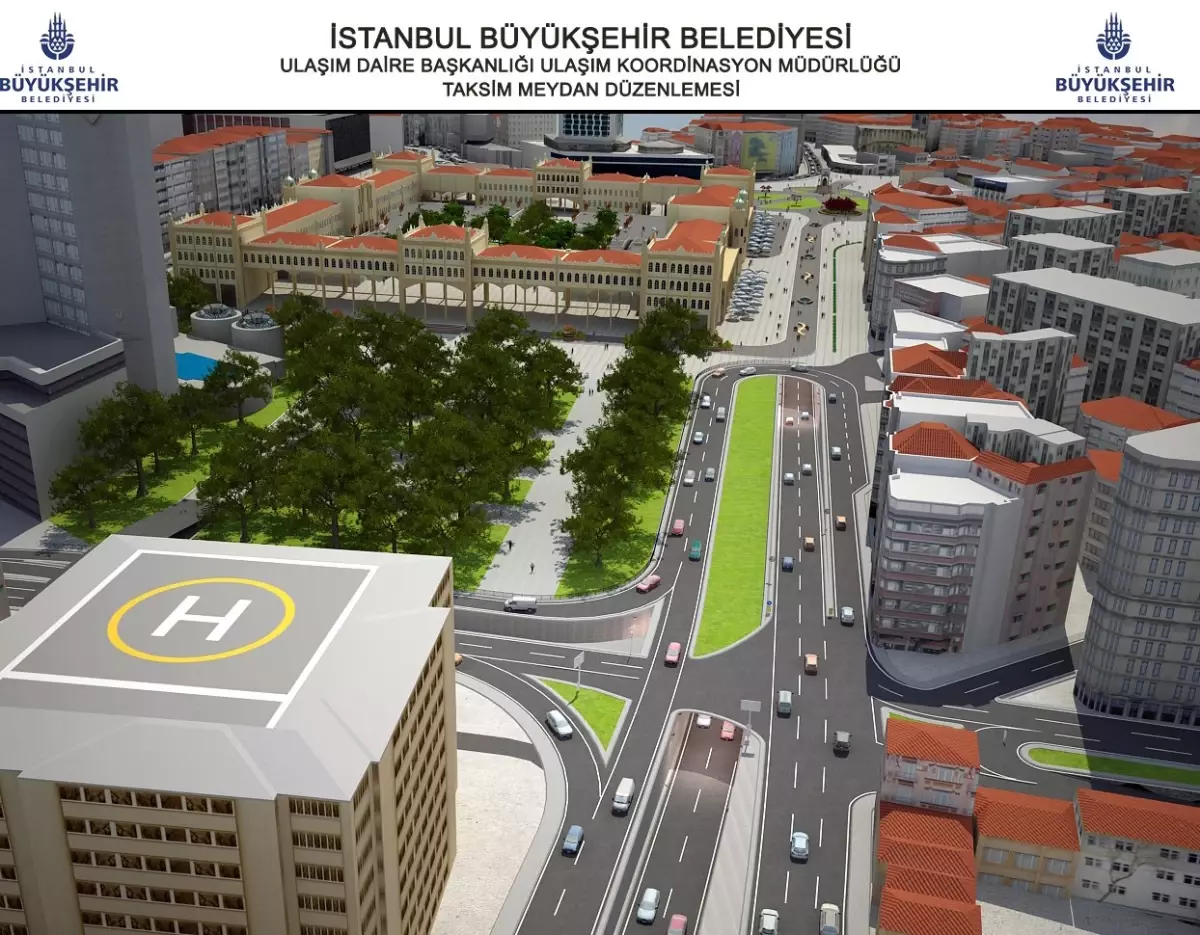 Taksim\'de Toplu Taşıma Güzergahları Değiştirildi