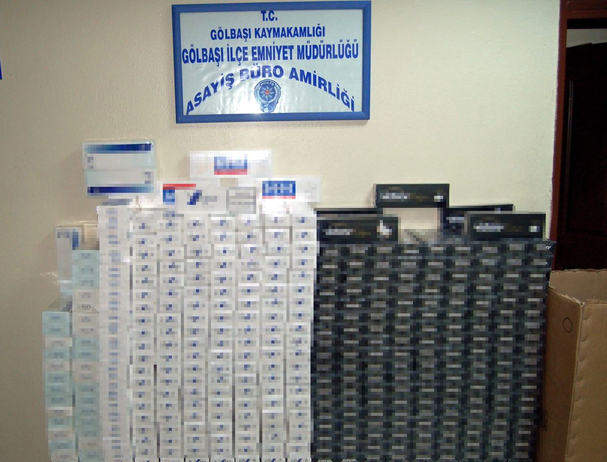 Gölbaşı\'nda 5 Bin 200 Paket Kaçak Sigara Ele Geçirildi